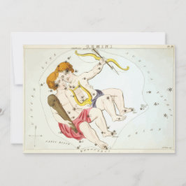 Urania's Mirror Gemini Constellation Antiek Print Kaart