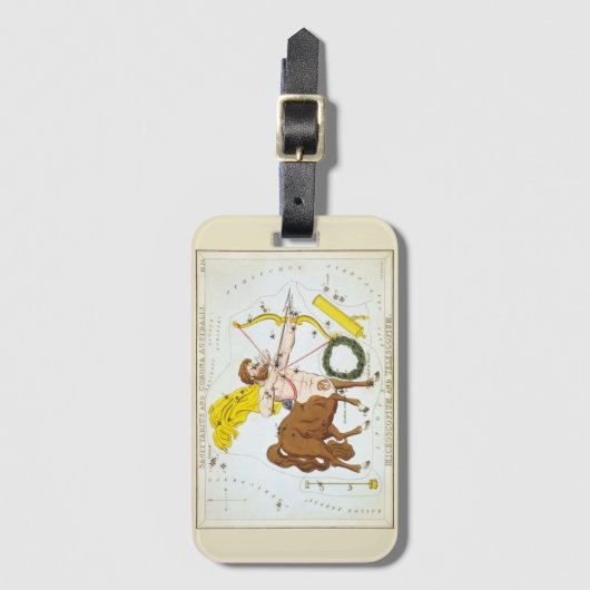 Urania's Mirror, Sagittarius Constellation Bagagelabel (Voorkant (verticaal))