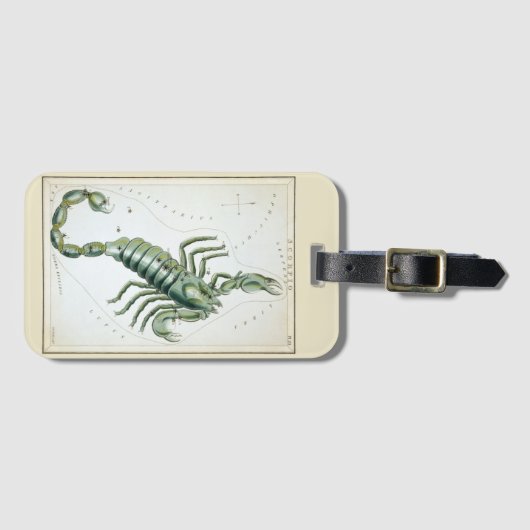 Urania's Mirror, Scorpio Constellatie Bagagelabel (Voorkant (horizontaal))