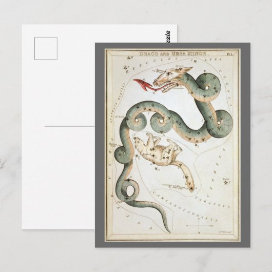 Urania's Mirror,  sterrenkunde Hemelkaart Briefkaart (Voorkant / Achterkant)