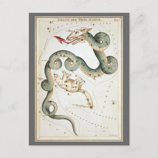 Urania's Mirror,  sterrenkunde Hemelkaart Briefkaart (Voorkant)