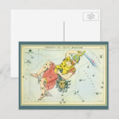 Urania's Mirror,  sterrenkunde Hemelkaart Briefkaart (Voorkant / Achterkant)