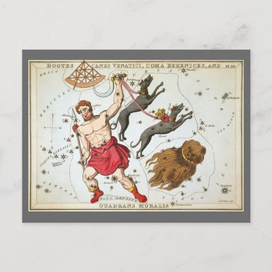 Urania's Mirror, sterrenkunde Hemelkaart Briefkaart (Voorkant)