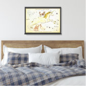 Urania's Mirror, sterrenkunde Hemelkaart Canvas Afdruk (Insitu (Slaapkamer))