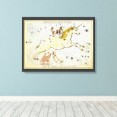 Urania's Mirror,  sterrenkunde Hemelkaart Canvas Afdruk (Insitu (Houten vloer))