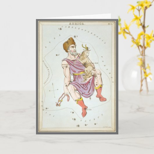 Urania's Mirror,  sterrenkunde Hemelkaart Kaart (Gele Bloem)