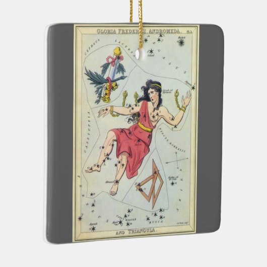 Urania's Mirror,  sterrenkunde Hemelkaart Keramisch Ornament (Rechts)
