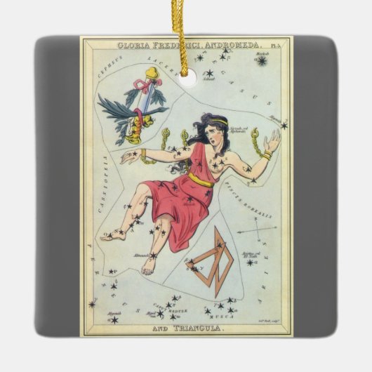 Urania's Mirror,  sterrenkunde Hemelkaart Keramisch Ornament (Voorkant)