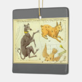 Urania's Mirror,  sterrenkunde Hemelkaart Keramisch Ornament (Links)