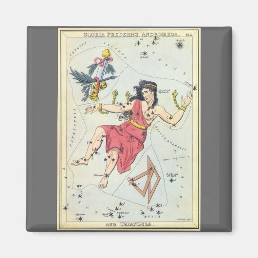 Urania's Mirror,  sterrenkunde Hemelkaart Magneet (Voorkant)