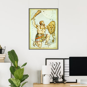 Urania's Mirror,  sterrenkunde Hemelkaart Poster