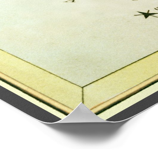 Urania's Mirror,  sterrenkunde Hemelkaart Poster (Hoek)