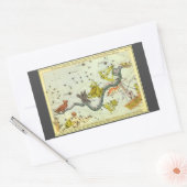 Urania's Mirror,  sterrenkunde Hemelkaart Rechthoekige Sticker (Envelop)