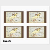 Urania's Mirror, sterrenkunde Hemelkaart Rechthoekige Sticker (Vel)