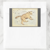 Urania's Mirror,  sterrenkunde Hemelkaart Rechthoekige Sticker (Tas)