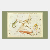 Urania's Mirror,  sterrenkunde Hemelkaart Rechthoekige Sticker (Voorkant)