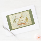 Urania's Mirror,  sterrenkunde Hemelkaart Rechthoekige Sticker (Envelop)