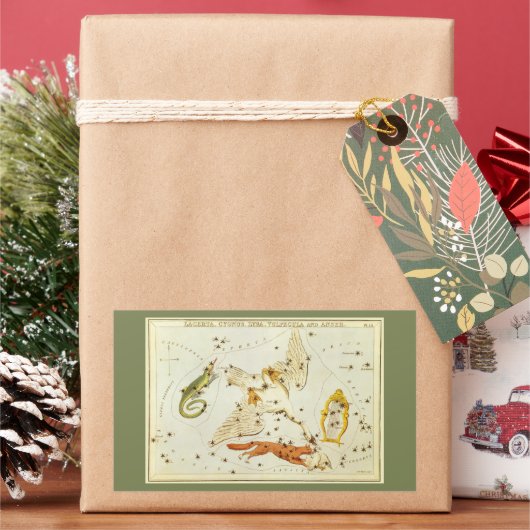 Urania's Mirror,  sterrenkunde Hemelkaart Rechthoekige Sticker (Feestdagen)