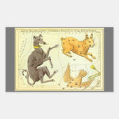 Urania's Mirror,  sterrenkunde Hemelkaart Rechthoekige Sticker (Voorkant)