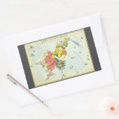 Urania's Mirror,  sterrenkunde Hemelkaart Rechthoekige Sticker (Envelop)