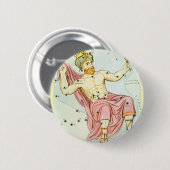 Urania's Mirror,  sterrenkunde Hemelkaart Ronde Button 5,7 Cm (Voorkant /achterkant)