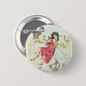 Urania's Mirror, sterrenkunde Hemelkaart Ronde Button 5,7 Cm (Voorkant /achterkant)