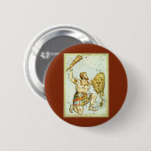 Urania's Mirror,  sterrenkunde Hemelkaart Ronde Button 5,7 Cm (Voorkant /achterkant)