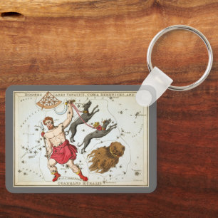Urania's Mirror, sterrenkunde Hemelkaart Sleutelhanger