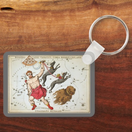 Urania's Mirror,  sterrenkunde Hemelkaart Sleutelhanger (Voorkant)