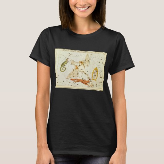 Urania's Mirror,  sterrenkunde Hemelkaart T-shirt (Voorkant)