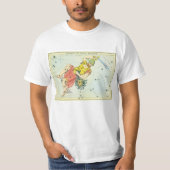Urania's Mirror, sterrenkunde Hemelkaart T-shirt (Voorkant)