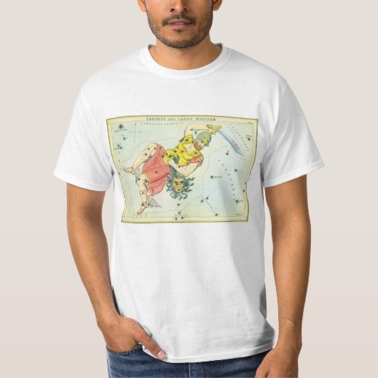 Urania's Mirror, sterrenkunde Hemelkaart T-shirt (Voorkant)