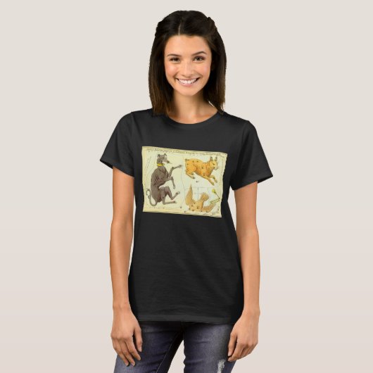 Urania's Mirror,  sterrenkunde Hemelkaart T-shirt (Voorkant volledig)