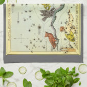 Urania's Mirror,  sterrenkunde Hemelkaart Theedoek (Gevouwen)