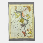 Urania's Mirror,  sterrenkunde Hemelkaart Theedoek (Verticaal)