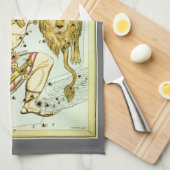 Urania's Mirror,  sterrenkunde Hemelkaart Theedoek (Quarter Fold)