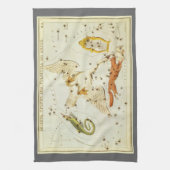 Urania's Mirror,  sterrenkunde Hemelkaart Theedoek (Verticaal)