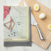 Urania's Mirror,  sterrenkunde Hemelkaart Theedoek (Quarter Fold)