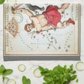 Urania's Mirror,  sterrenkunde Hemelkaart Theedoek (Gevouwen)