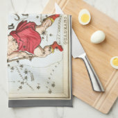 Urania's Mirror,  sterrenkunde Hemelkaart Theedoek (Quarter Fold)