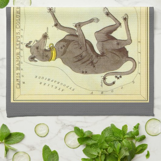 Urania's Mirror, sterrenkunde Hemelkaart Theedoek (Gevouwen)