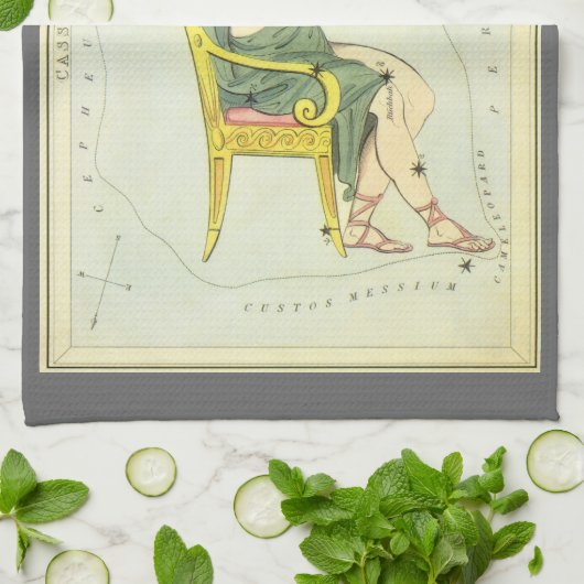 Urania's Mirror,  sterrenkunde Hemelkaart Theedoek (Gevouwen)