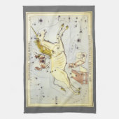 Urania's Mirror,  sterrenkunde Hemelkaart Theedoek (Verticaal)