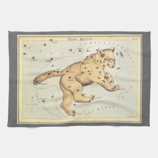 Urania's Mirror, sterrenkunde Hemelkaart Theedoek (Horizontaal)