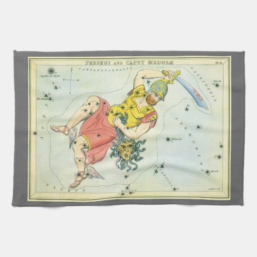 Urania's Mirror, sterrenkunde Hemelkaart Theedoek (Horizontaal)