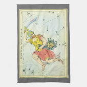 Urania's Mirror, sterrenkunde Hemelkaart Theedoek (Verticaal)