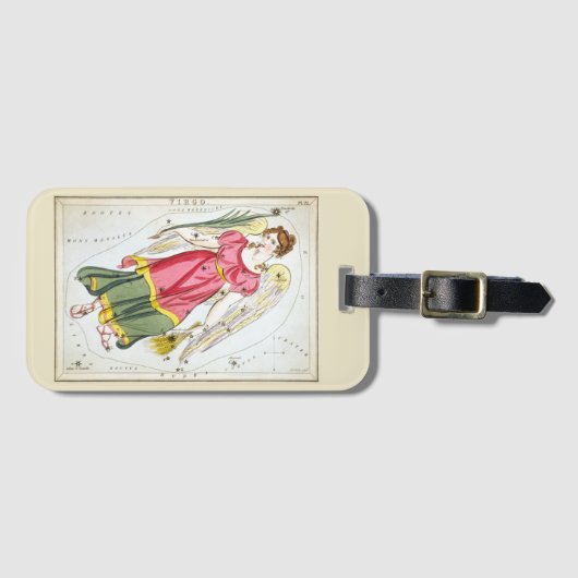 Urania's Mirror,  Virgo Constellation Bagagelabel (Voorkant (horizontaal))