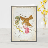 Urania's Spiegel, Antieke Astronomie Hemelkaart Kaart (Gele Bloem)