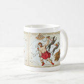 Urania's spiegel, antieke astronomische hemelkaart koffiemok (Voorkant rechts)