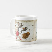 Urania's spiegel, antieke astronomische hemelkaart koffiemok (Voorkant links)